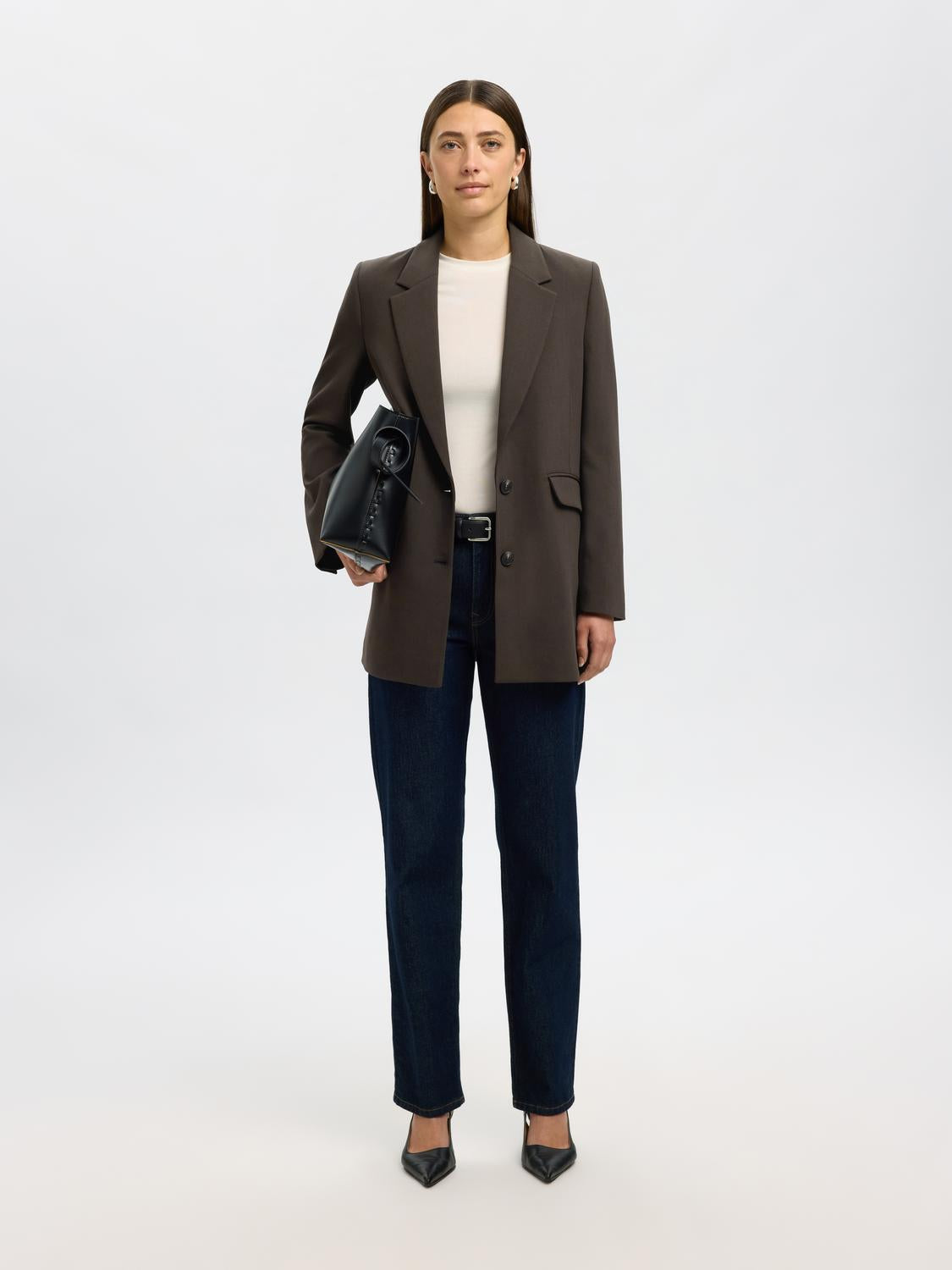 Slfrita Ls Relaxed Blazer Mel Noos