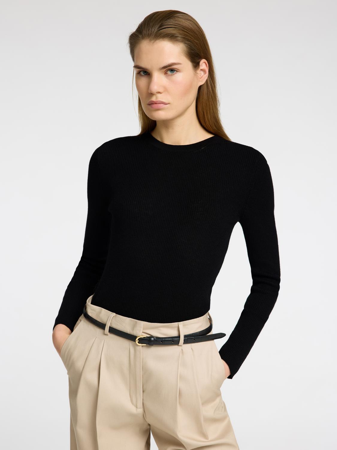 Ingrid ls knit lano o-neck