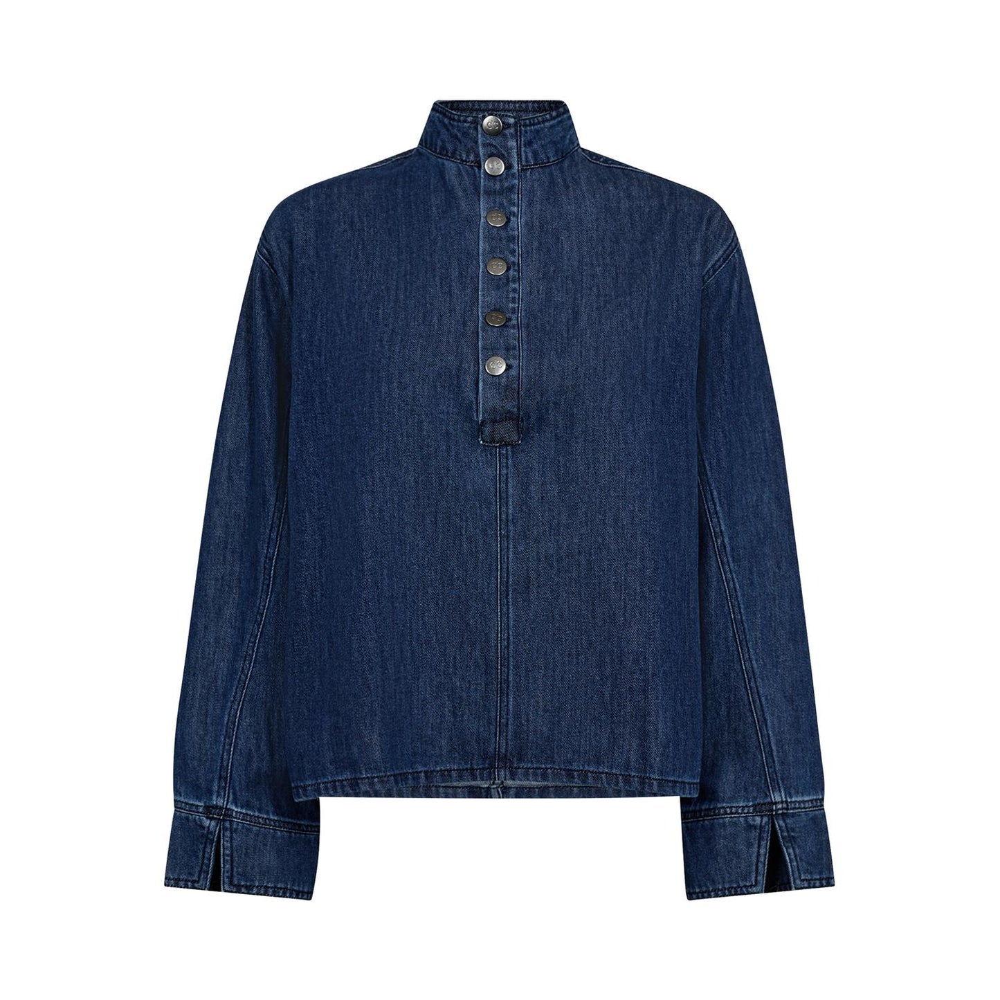 Azminacc Denim Placket Blouse