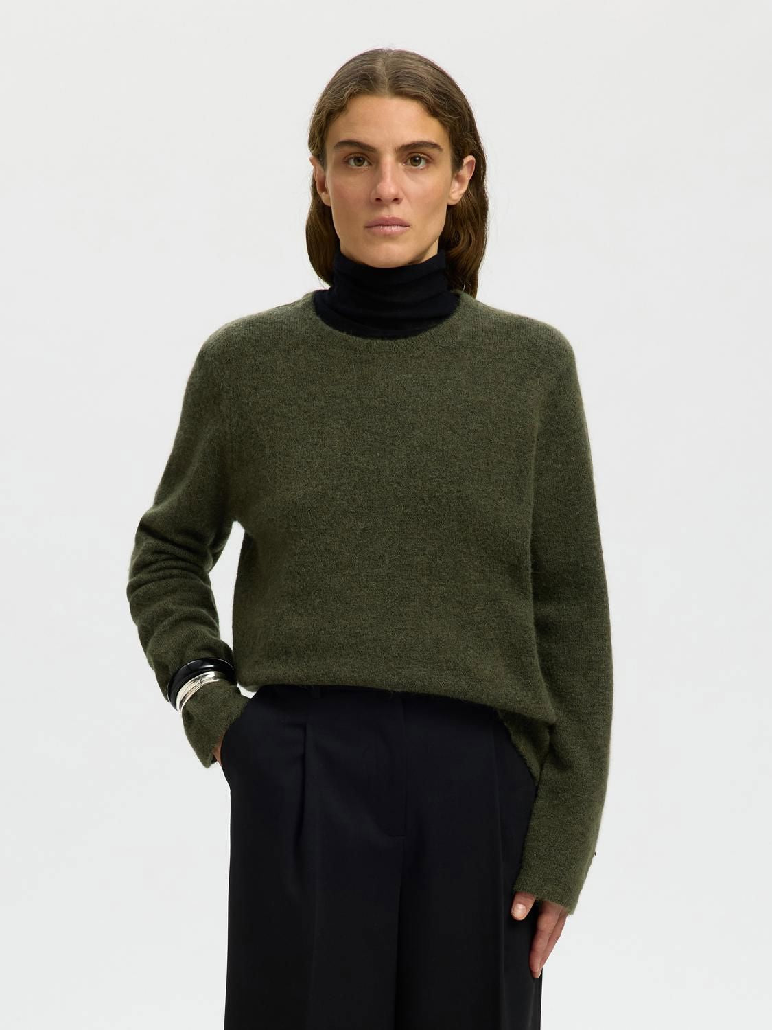 Slwlulu New Ls Knit O-Neck Noos