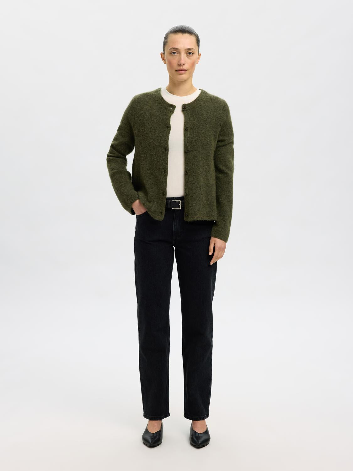 Slflulu new ls knit cardigan