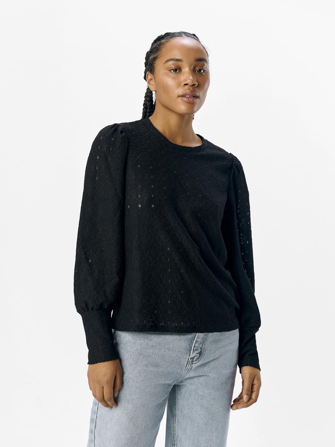 OBJLAILA L/S RE TOP NOOS