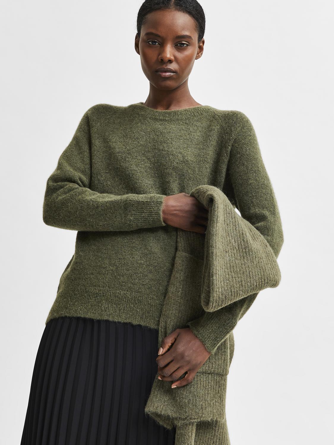 Slflulu ls knit o-neck