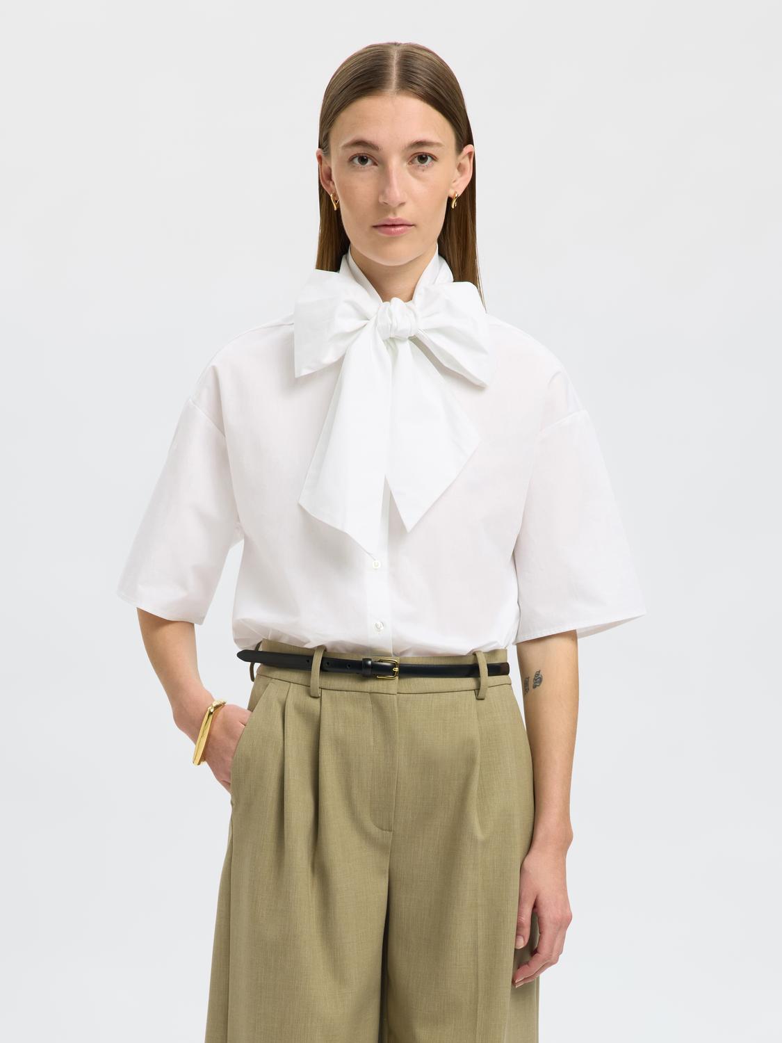Slfaya-juno 2/4 bow shirt