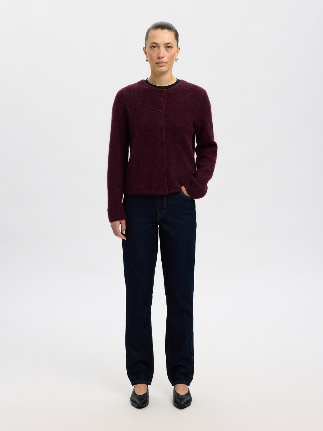 Slflulu new ls knit cardigan