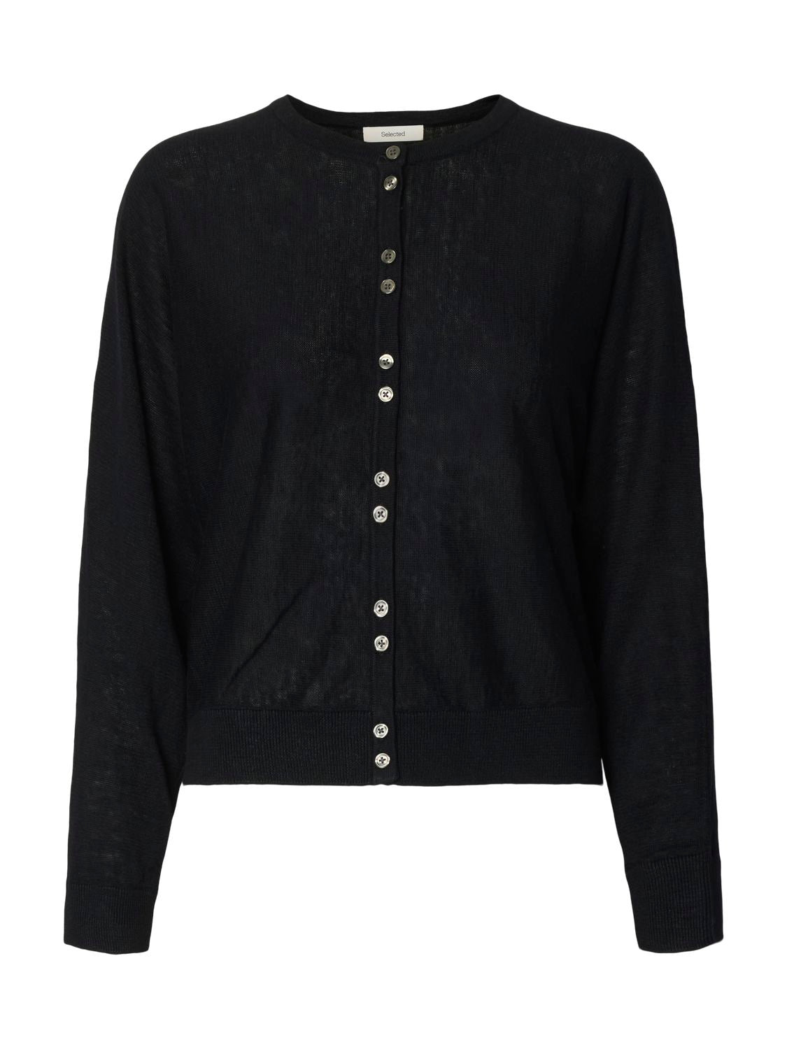 Slfjane Linen Ls Bat Knit Cardigan