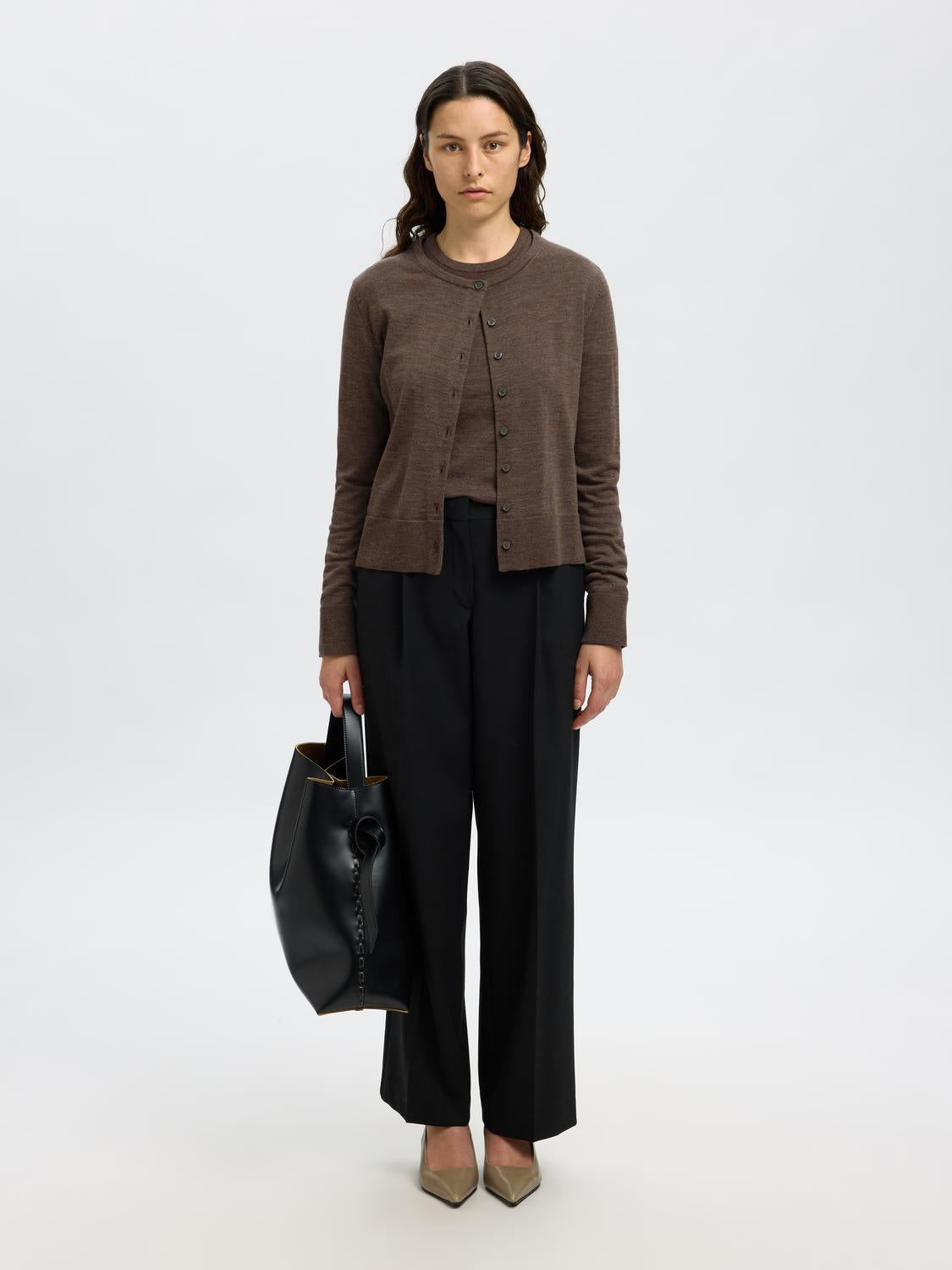 SLFTHEA LS KNIT MERINO O-NECK