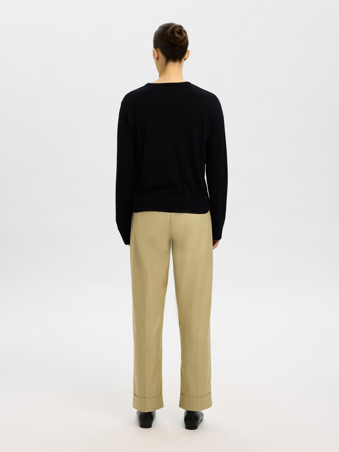 SLFTHEA LS KNIT MERINO O-NECK