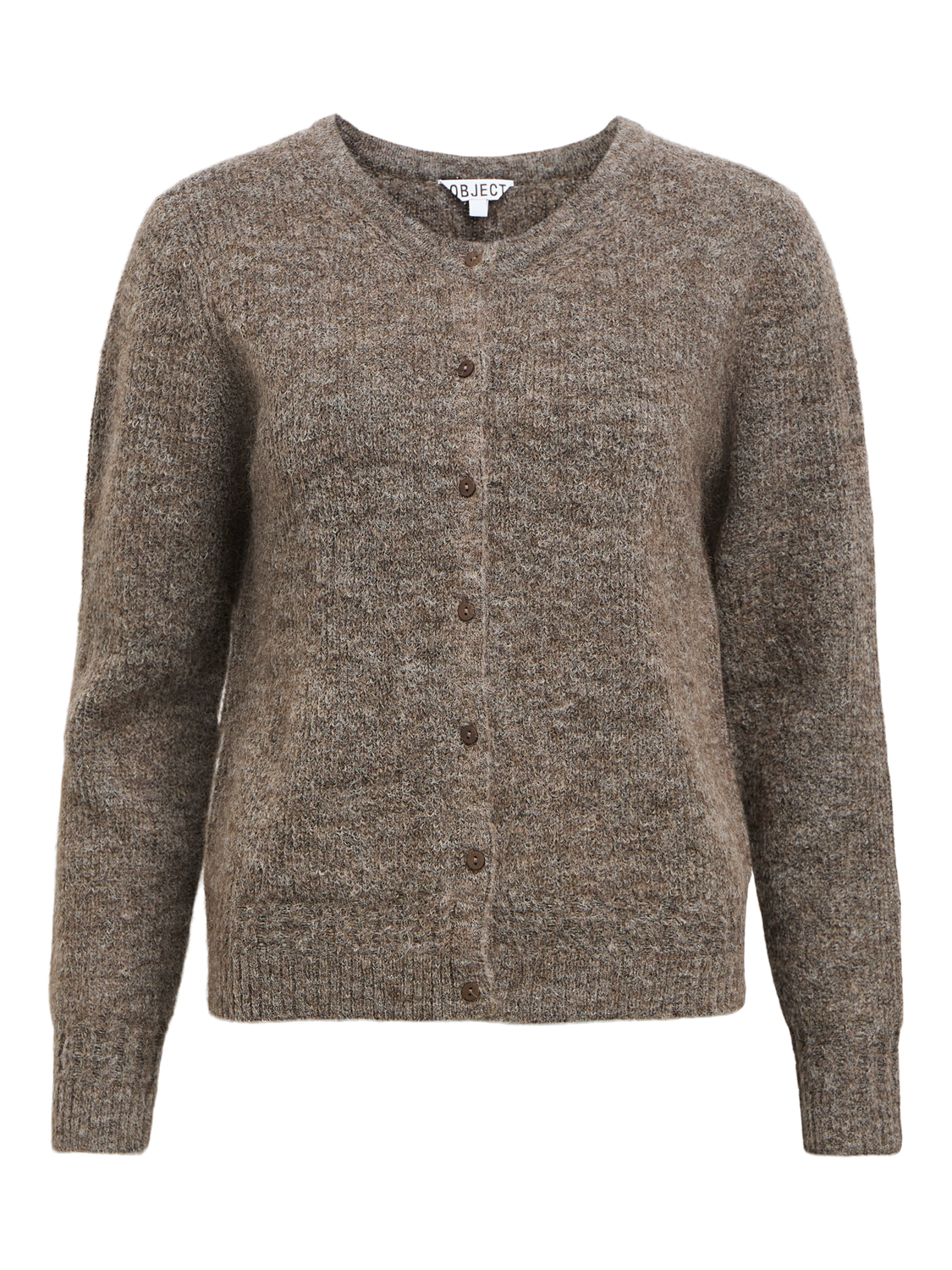Objabby Ls Re Knit Cardigan Div