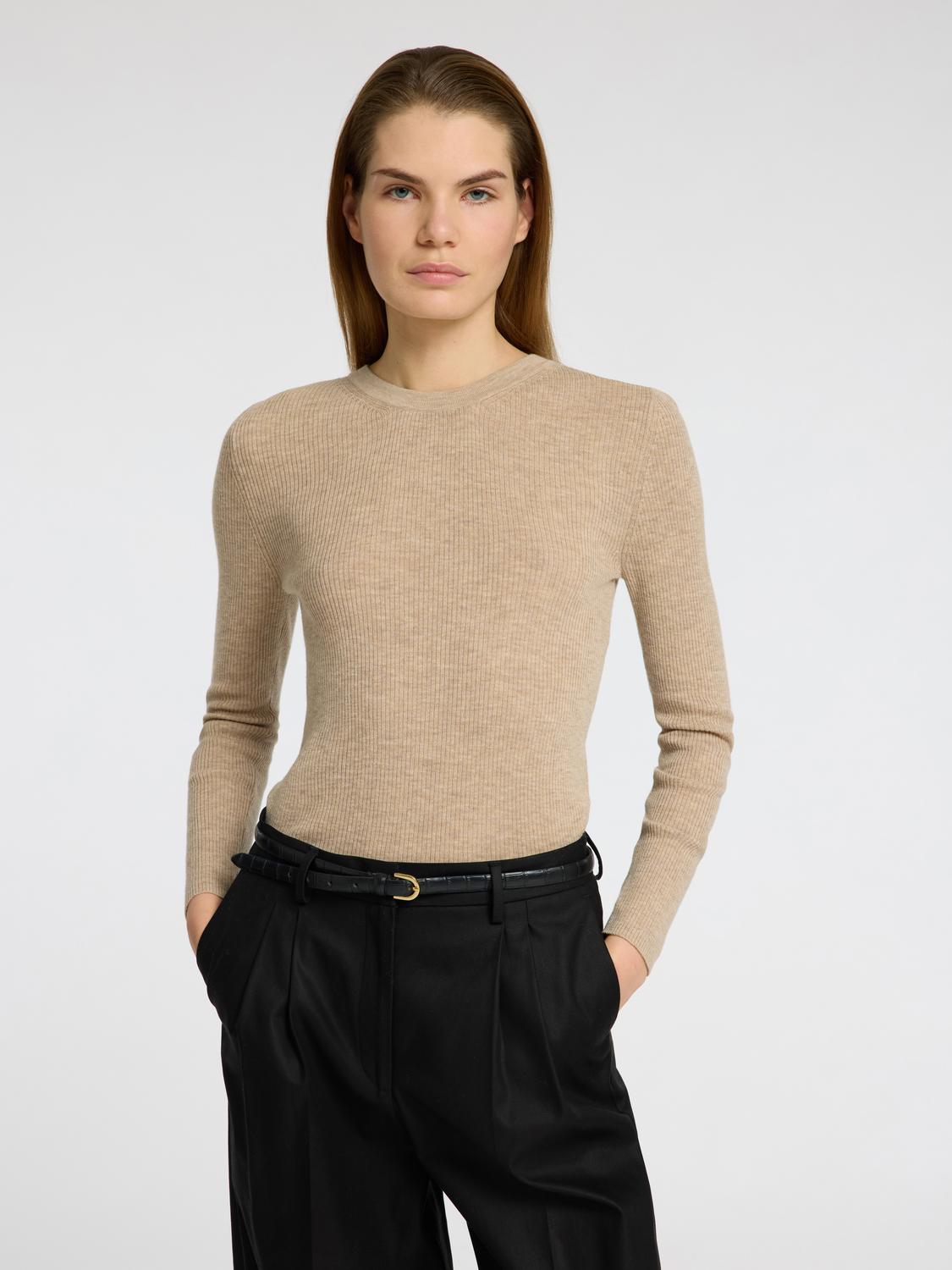 Ingrid ls knit lano o-neck