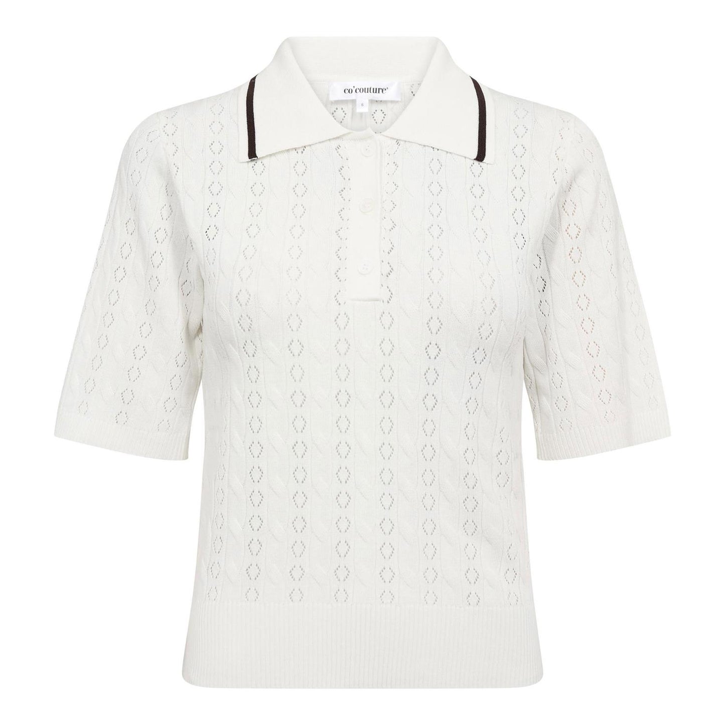 Luecc Ss Polo Knit