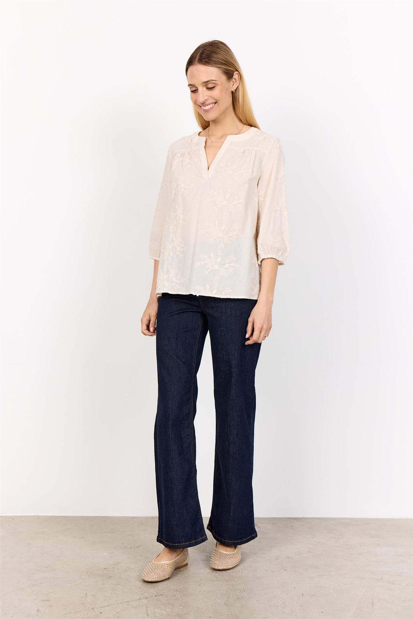 Silva bluse v-hals