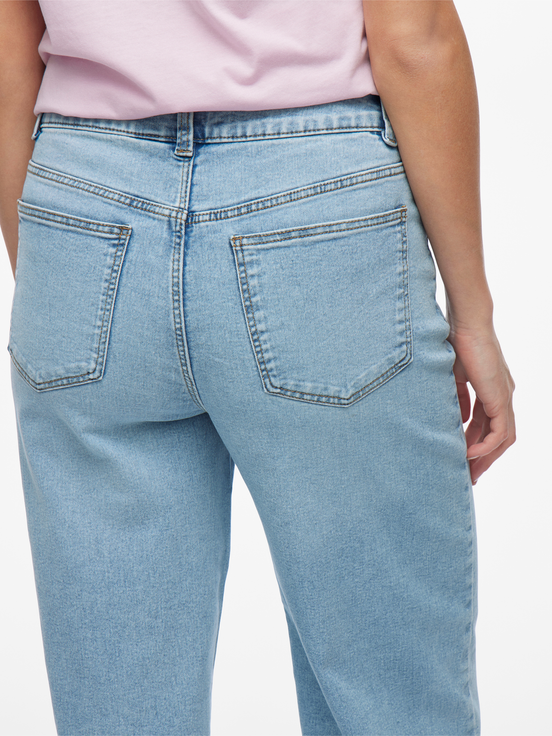 Emma HW wide jeans - Light Blue Denim