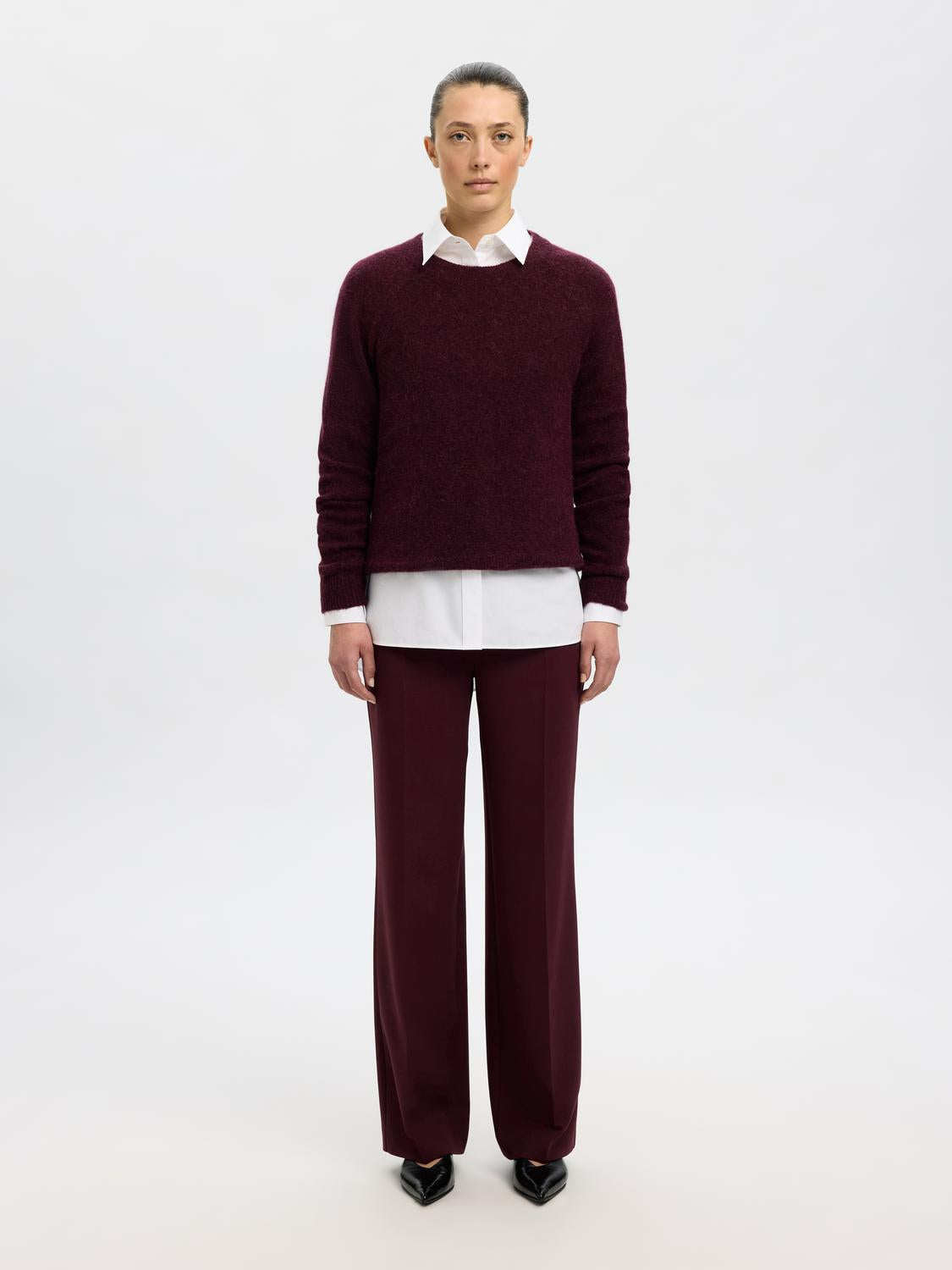 Slflulu ls knit o-neck