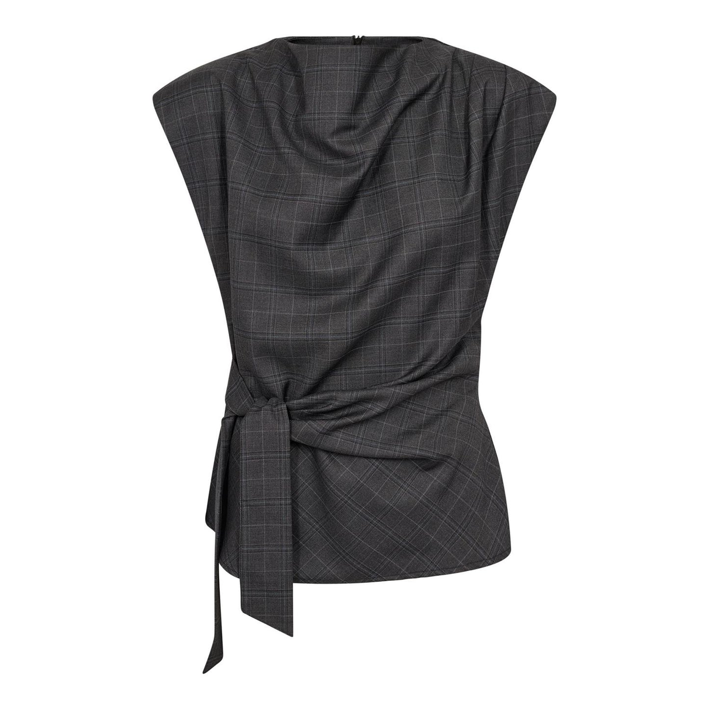 Eloracc Check Pleat Top