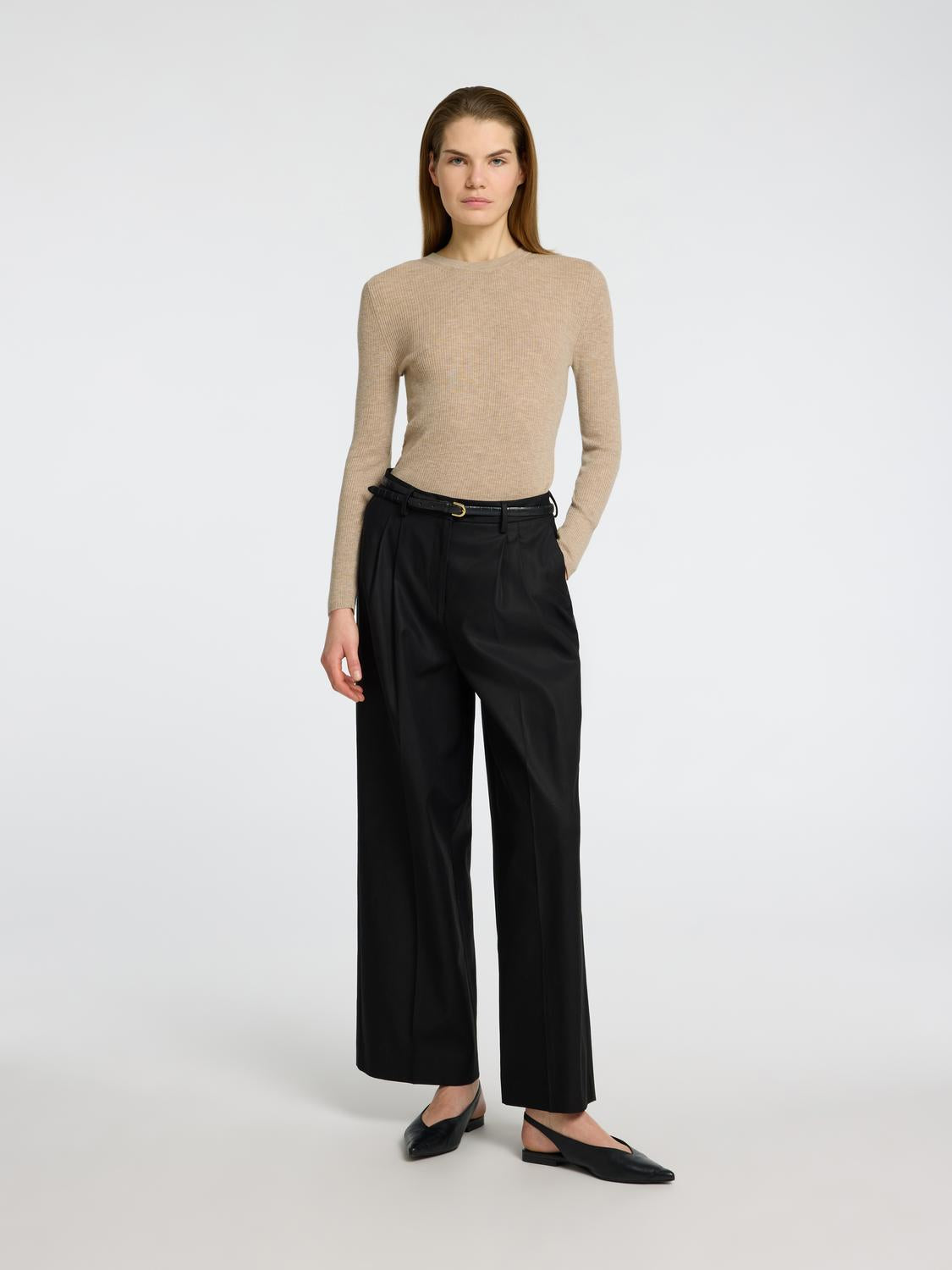 Ingrid ls knit lano o-neck