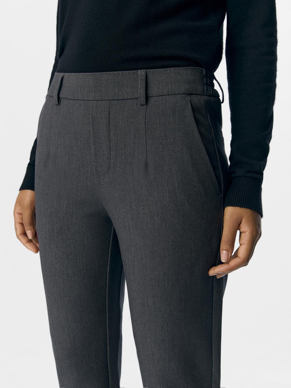Lisa Slim Pant - Medium Grey Melange