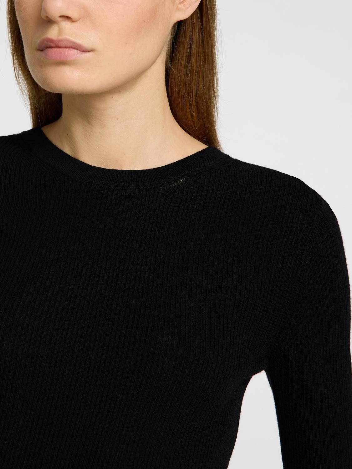 Ingrid ls knit lano o-neck
