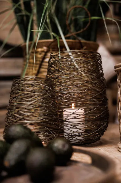 Lyslykt Nest Metall h20cm