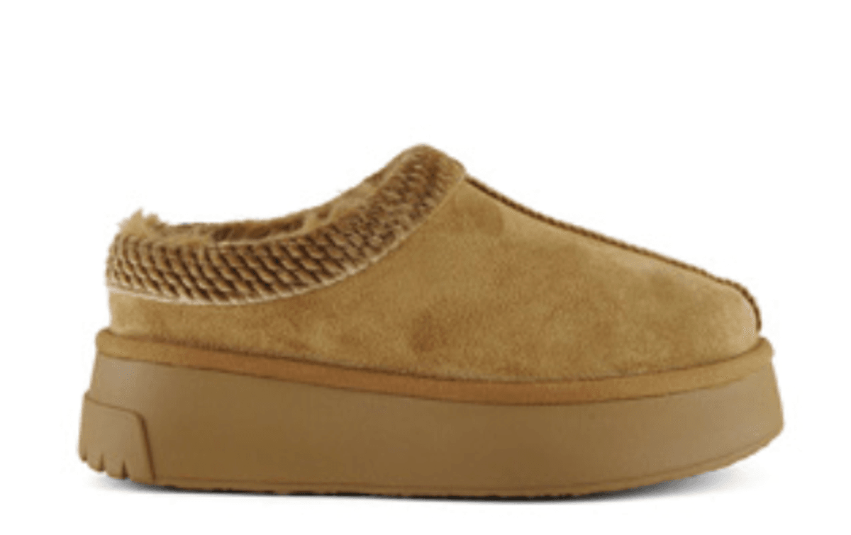 Cow suede sabot velvet collar