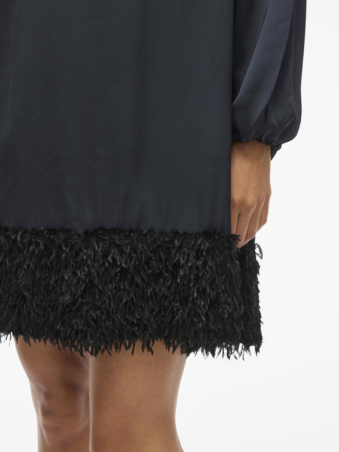 Viveer O-Neck L/s Short Dress/dc/r