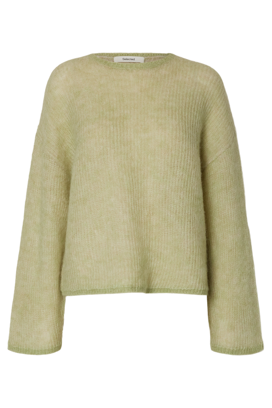 Slflulu Loose Ls Knit O-Neck