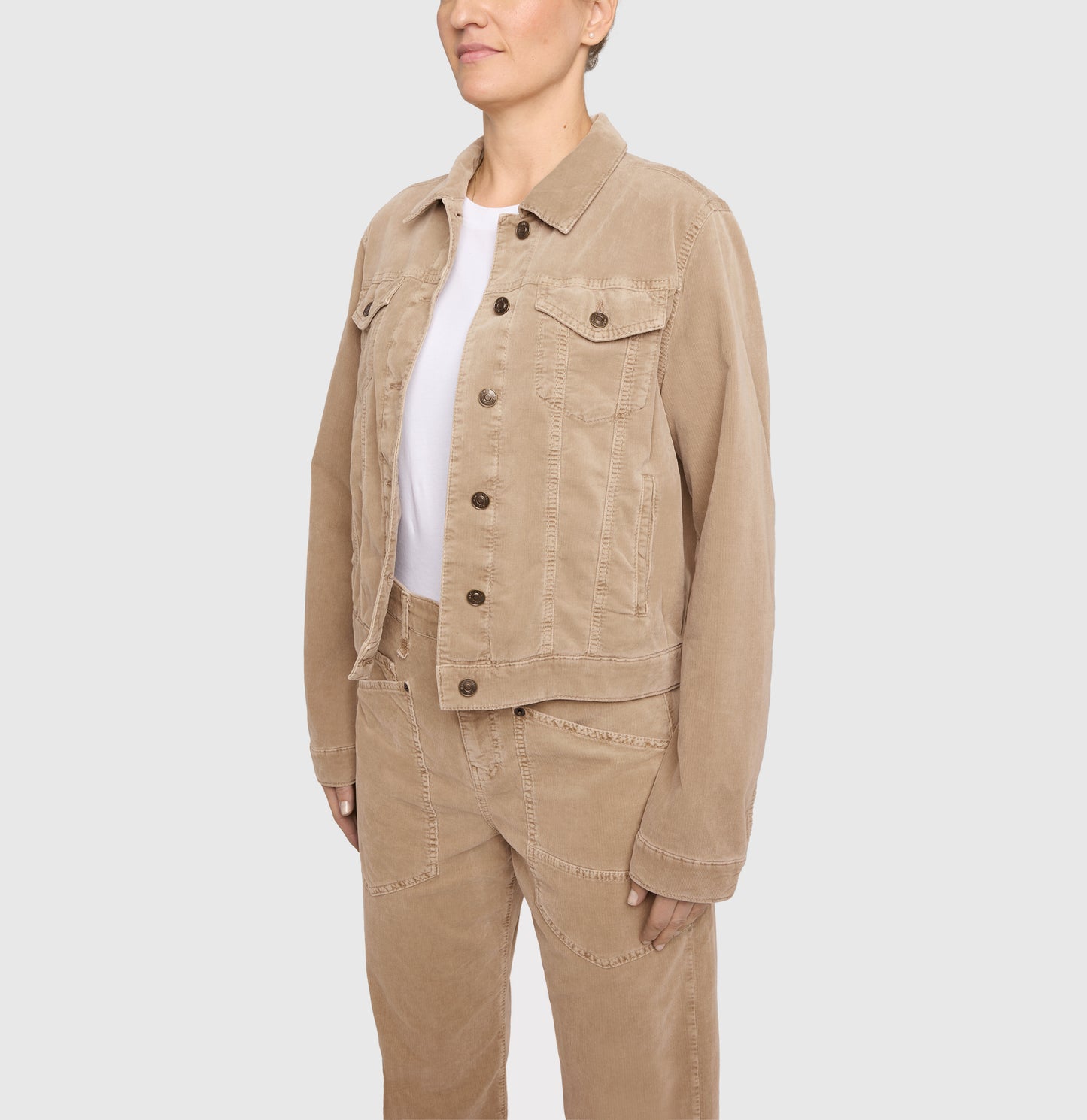JACKET CORDUROY WINDSPRAY BEIGE