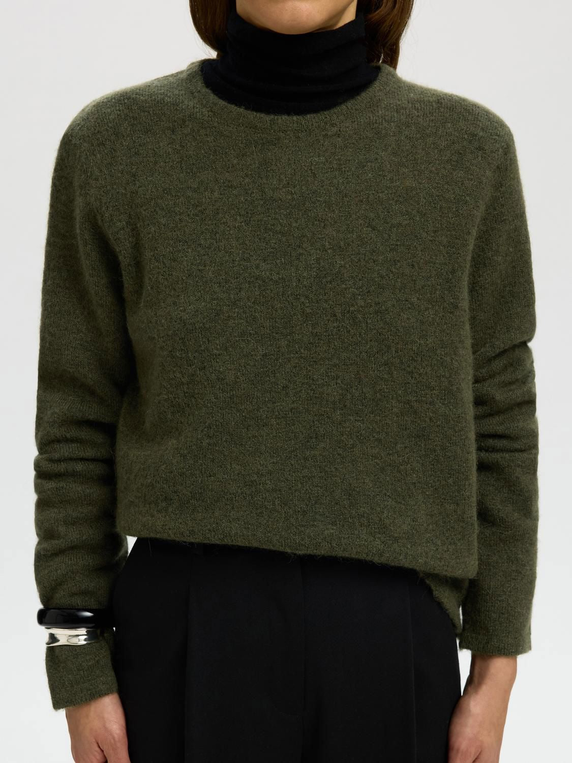 Slwlulu New Ls Knit O-Neck Noos