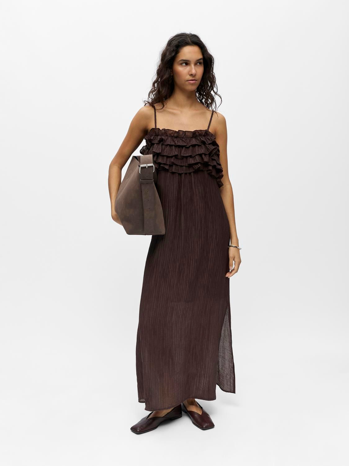 Objlyne S/l Re Long Dress 144