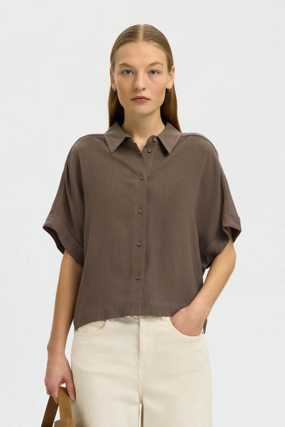 Slwviva Ss Cropped Sun Shirt Noos