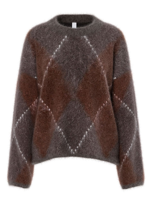 Yasargy Ls Mohair Blend Knit Pullover S.