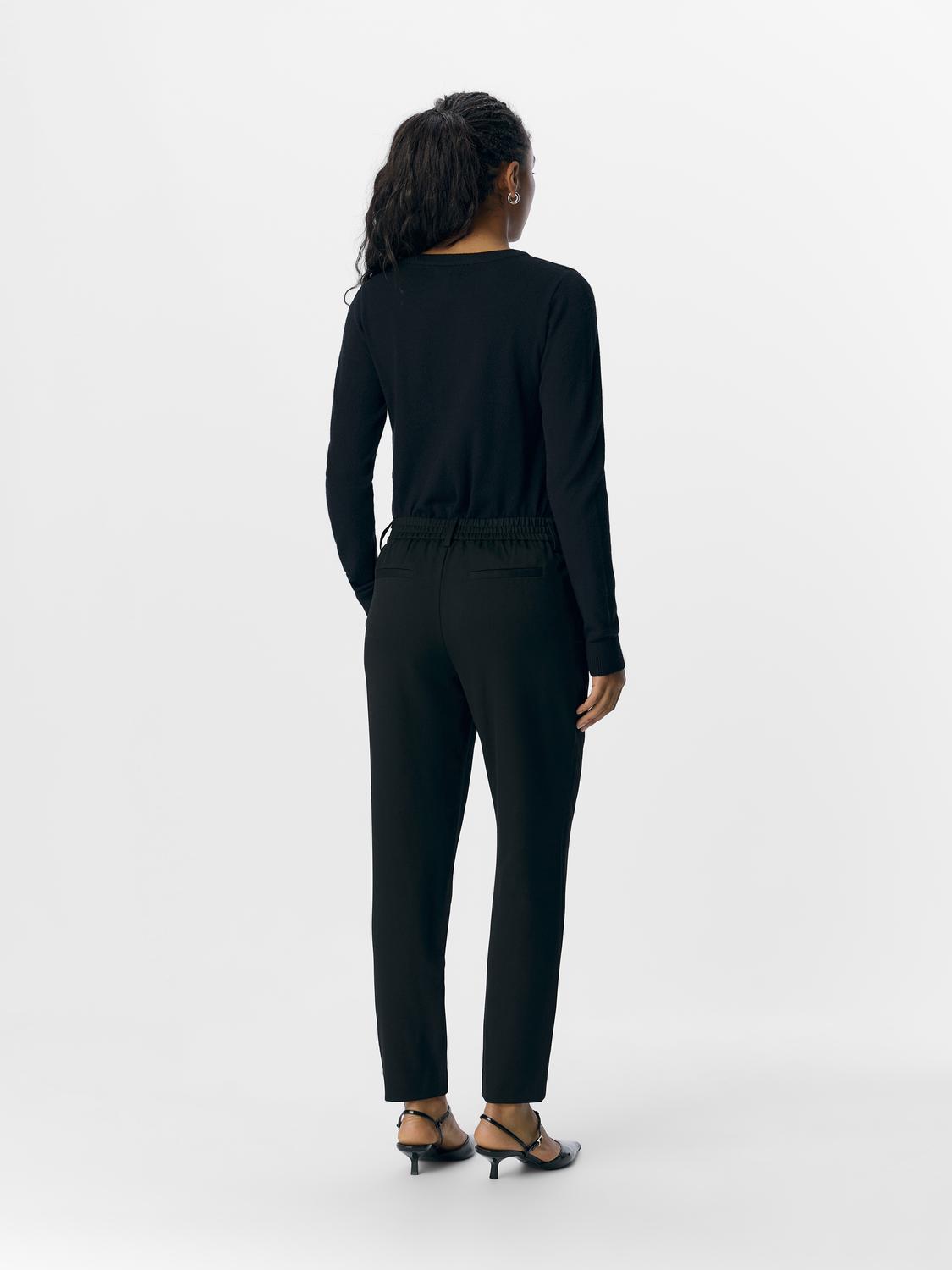 Lisa Slim Pant - Svart