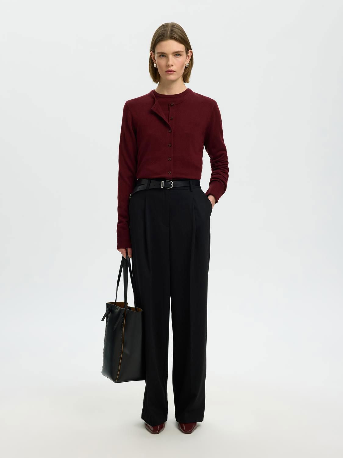 Slwthea Ls Knit Merino Cardigan Noos