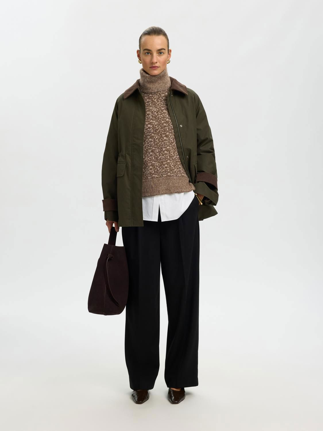 Slwlulu Duo Ls Knit High Neck Noos