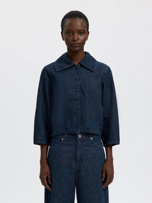 Slfrelaxed Hanny 3/4 Denim Jacket