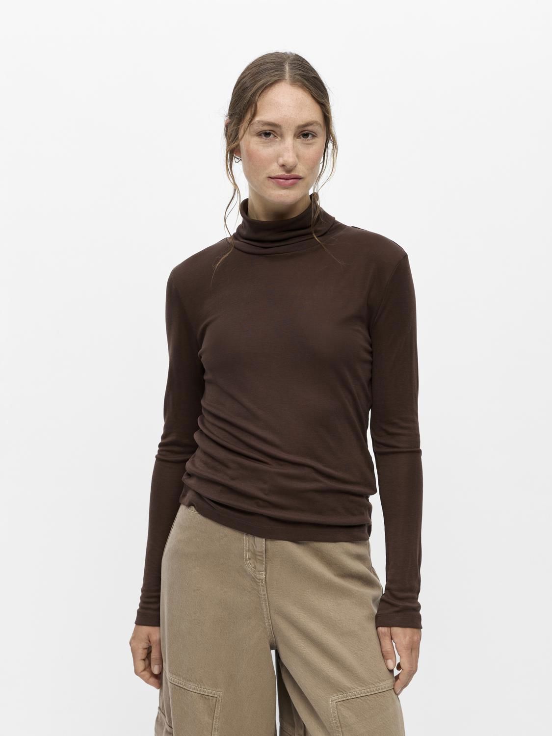 Objalma L/s Re Roll Neck Top Noos