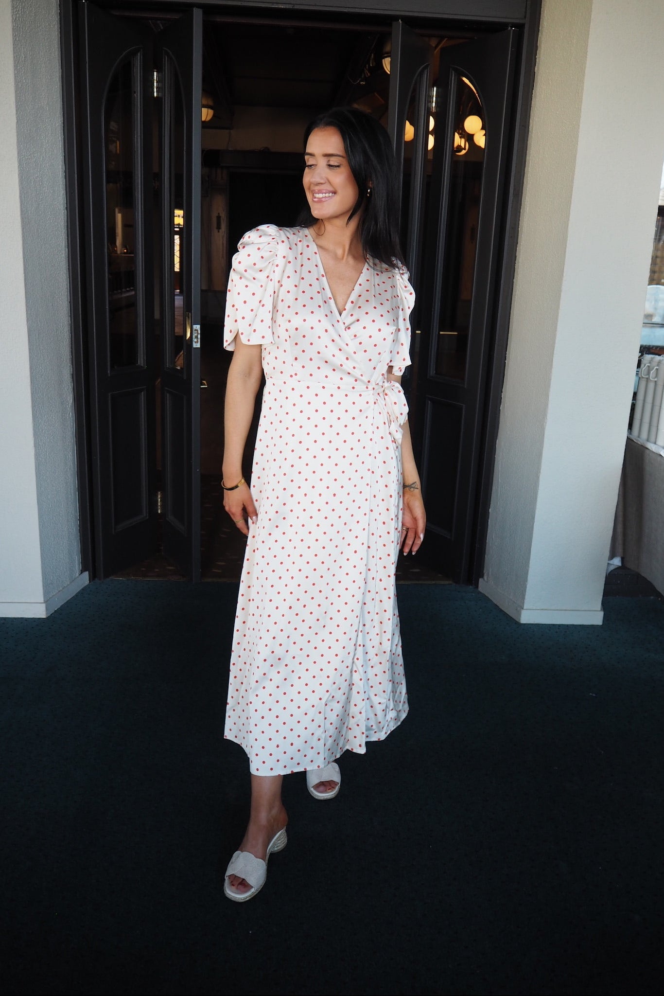 Cambriacc Dot Wrap Dress