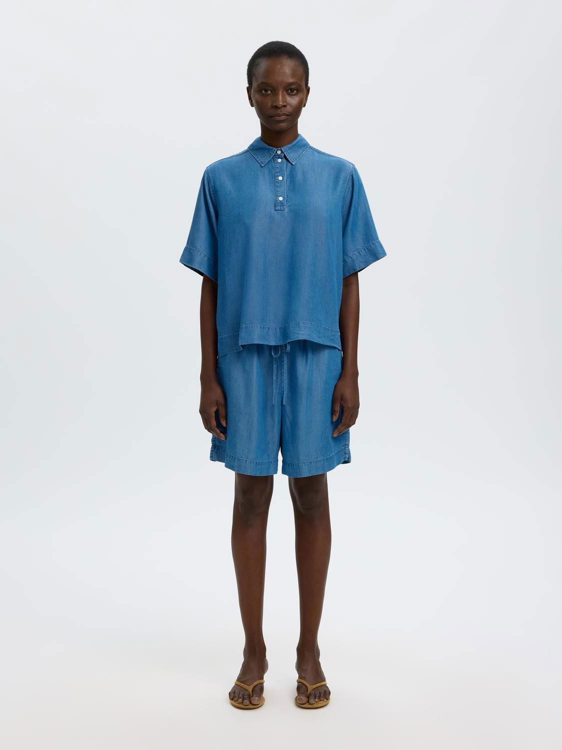 Slfjanna Mw Elastic String Shorts B