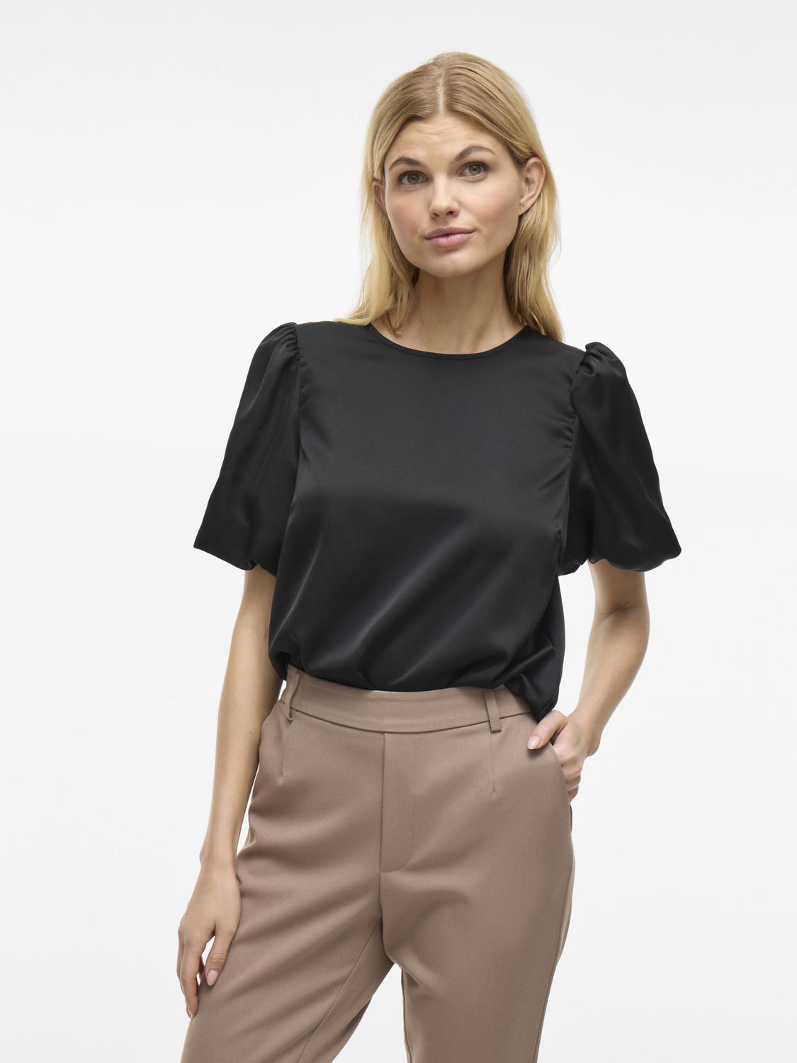 Viellette 2/4 Satin Puff Top - Noos