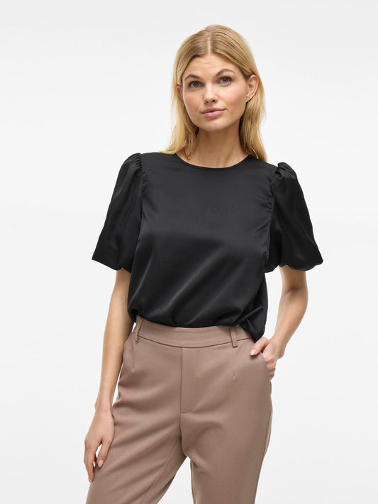 Viellette 2/4 Satin Puff Top - Noos