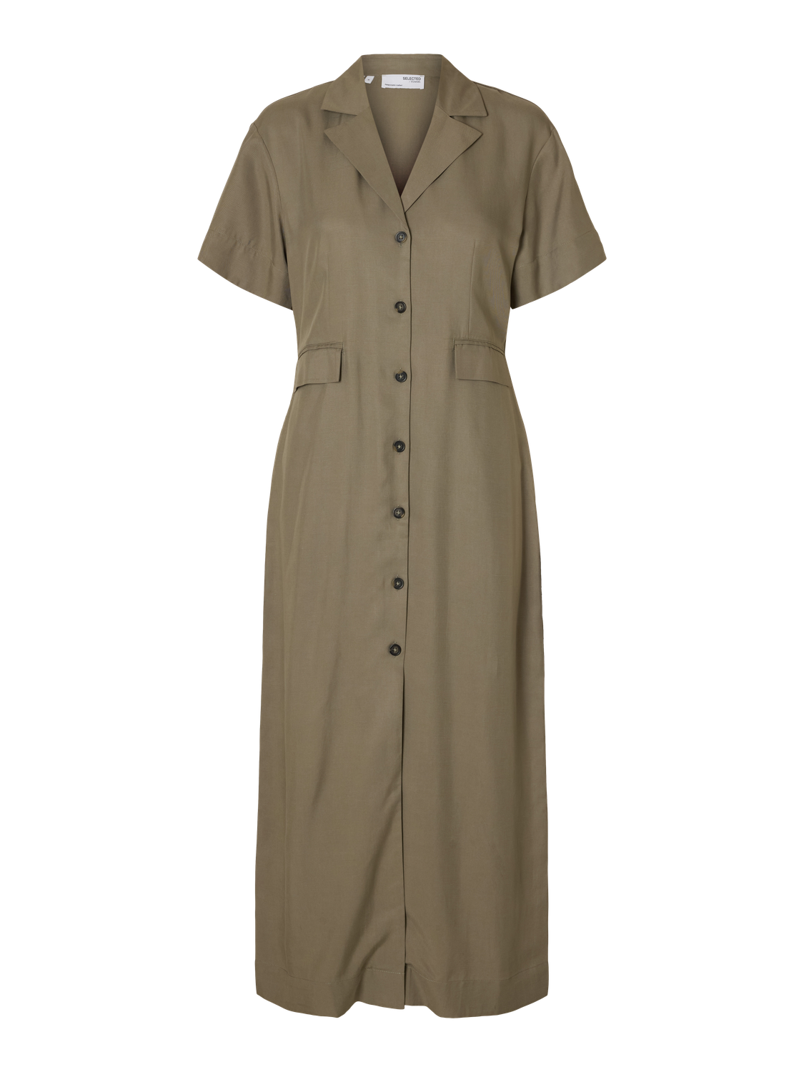 Natuk ss buttoned ankle dress