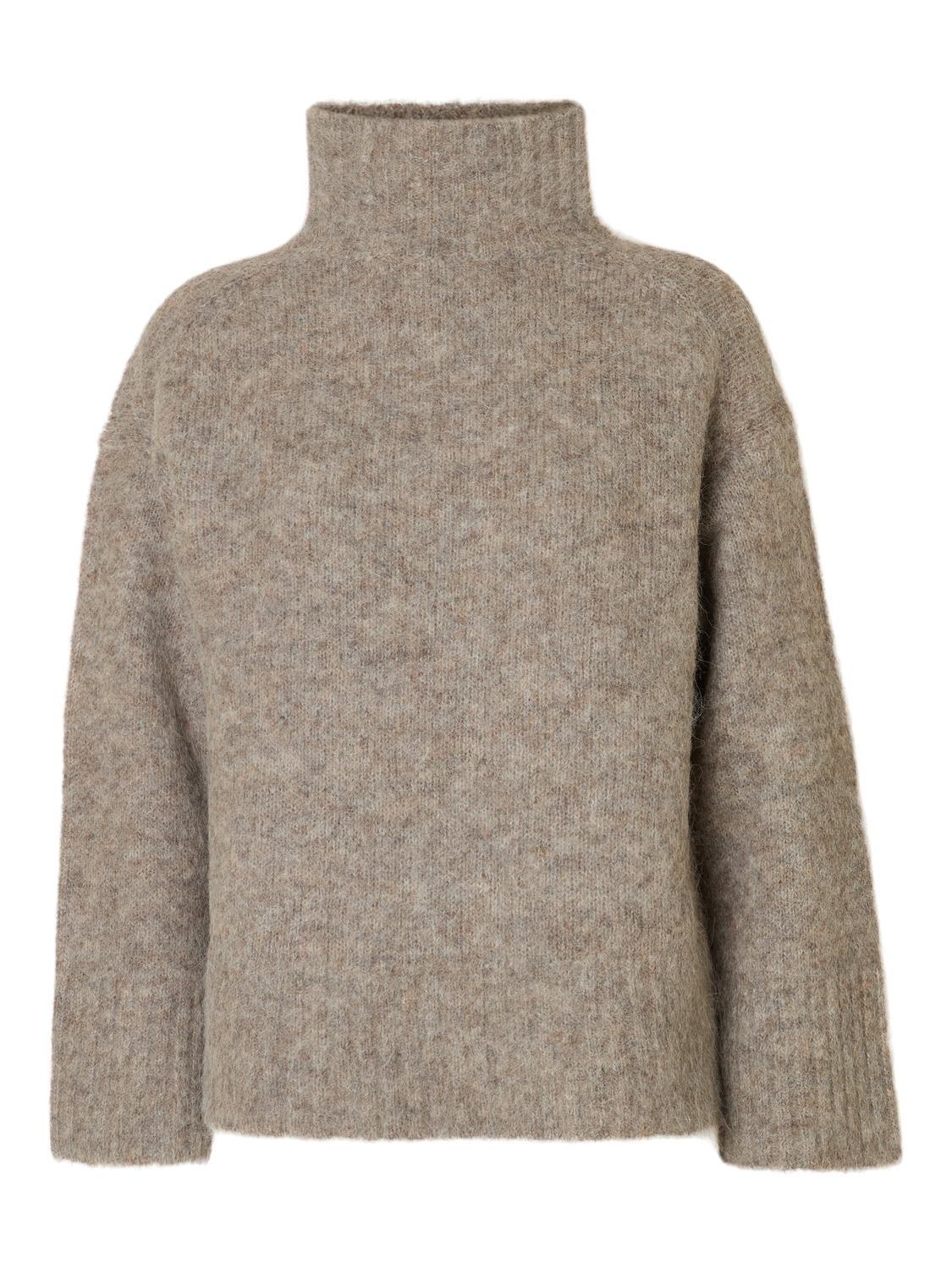 Slfgabriella Ls Knit High Neck Noos