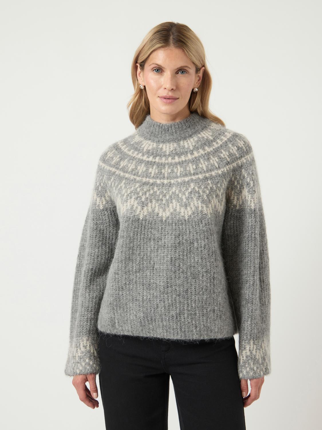 Yasliri Ls Wool Blend Knit Pullover