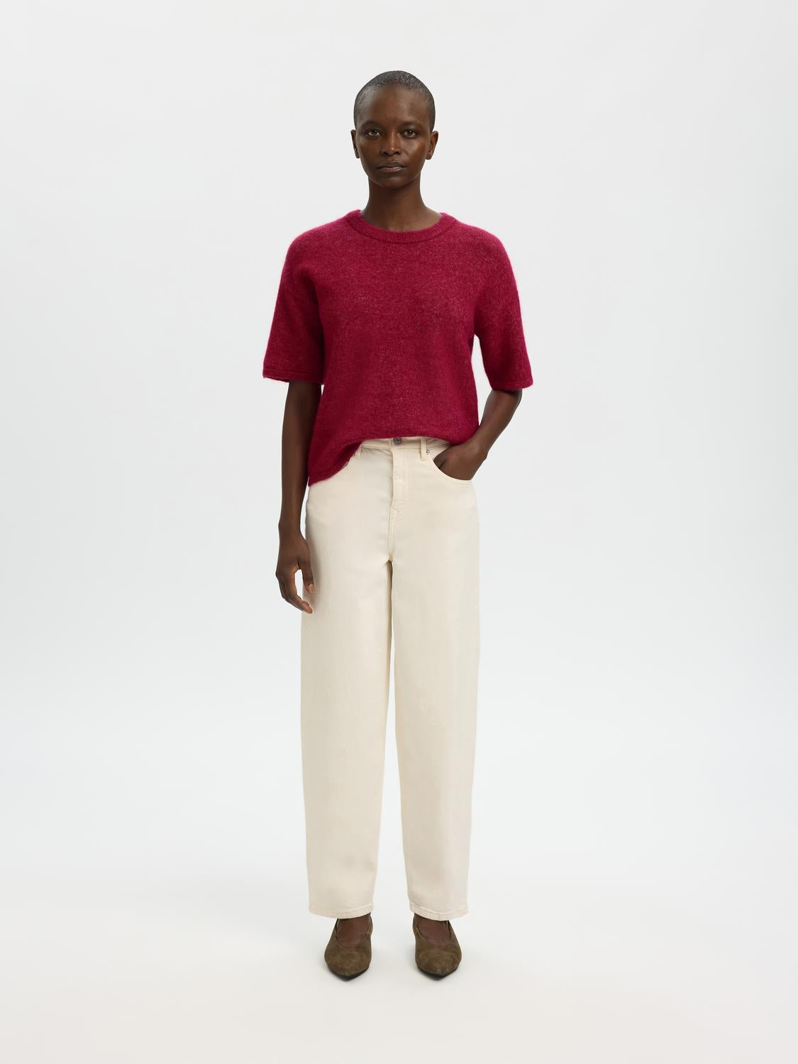 Slwlulu 2/4 Knit O-Neck Noos