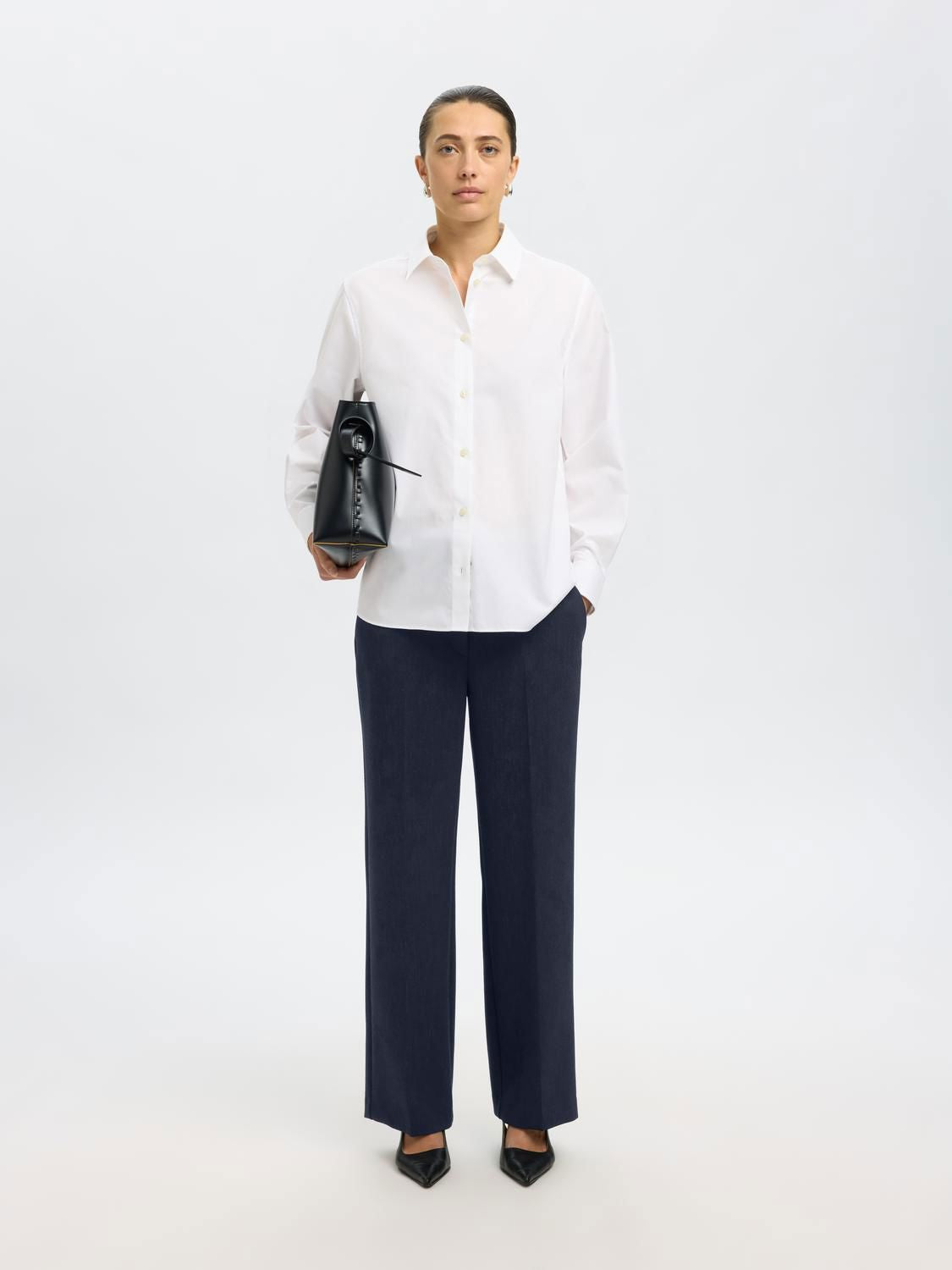 Slwrita Mw Wide Pant Dark Sap Mel Noos