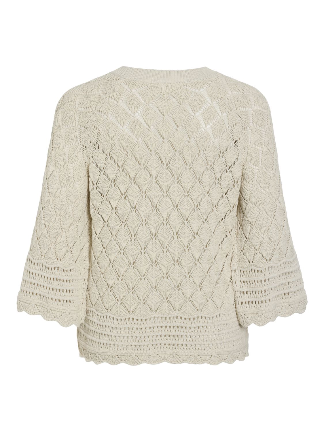 Vievie O-Neck 3/4 Knit Top