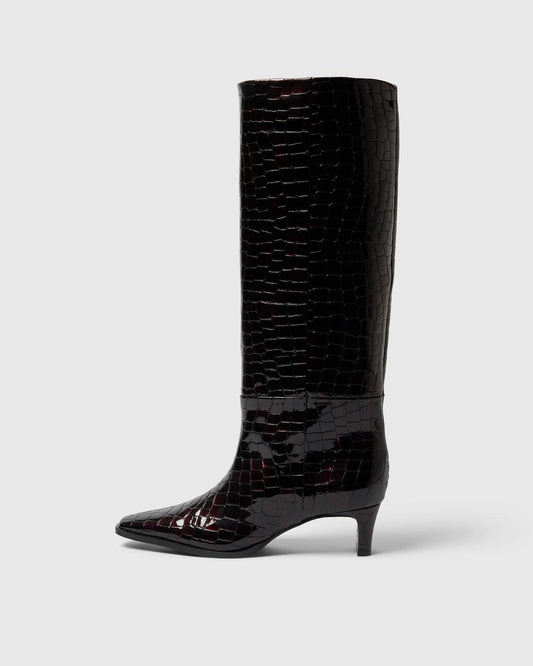 Slfolivia Leather High Shafted Boot