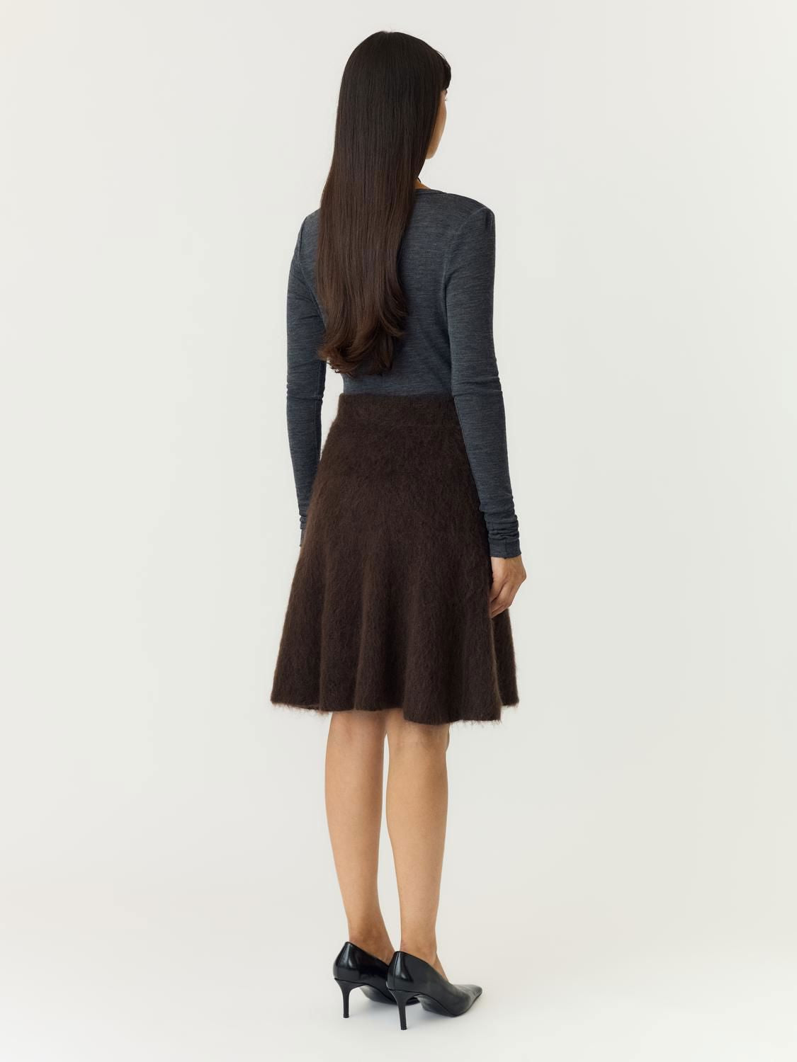 Yastilde Hw Mohair Blend Knit Skirt Noos