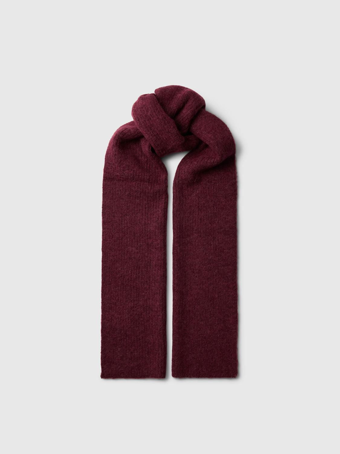 Slwlulu Wool Blend Narrow Knit Scarf