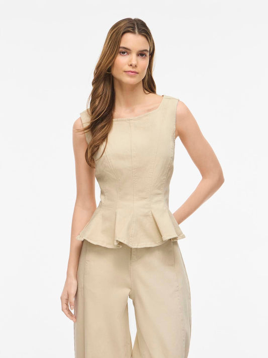 Vichia Peplum Top